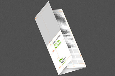 DIN Lang Flyer Hochformat Wickelfalz